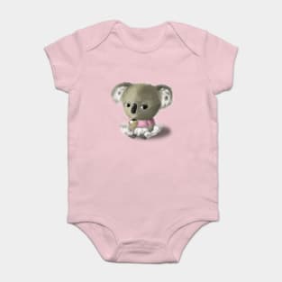 Cute fluffy baby koala Baby Bodysuit